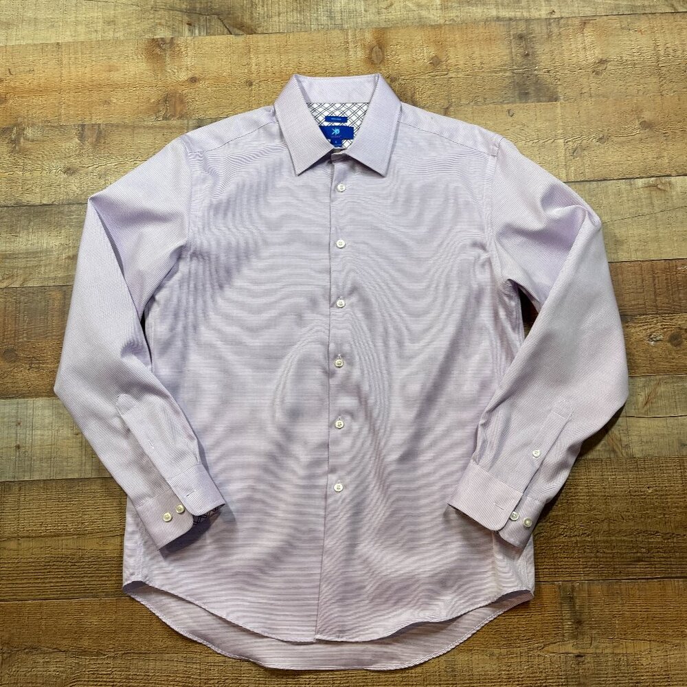 EGARA Non Iron Light Purple Long Sleeve Button Down Shirt size Large